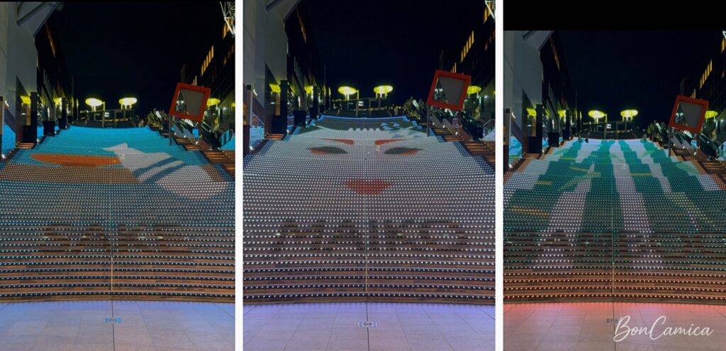 京都車站階梯燈光秀