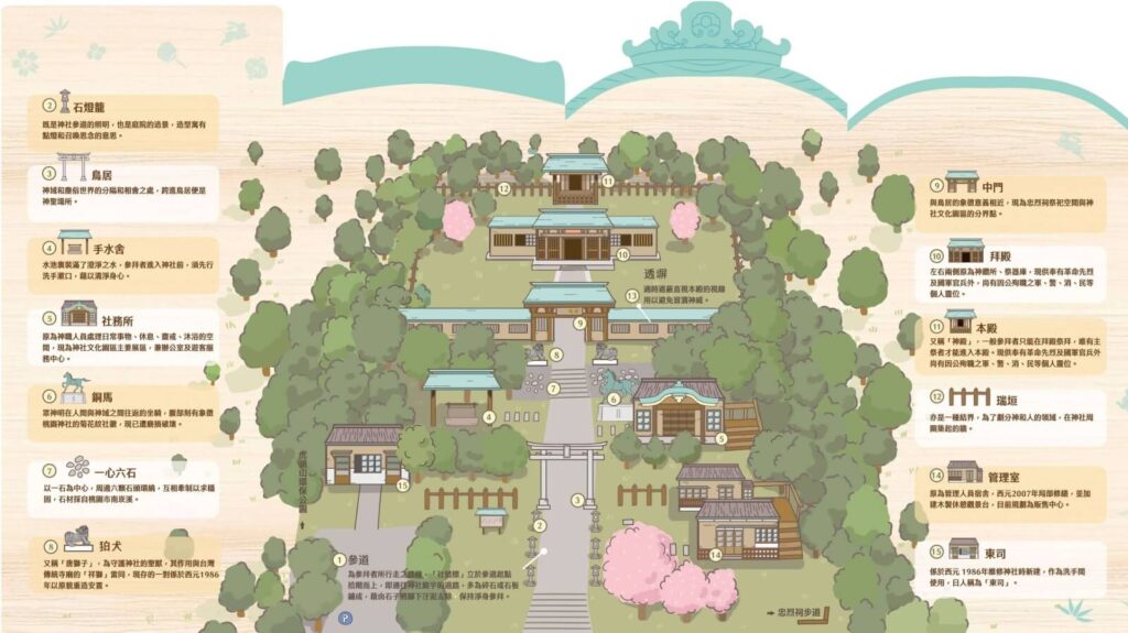 桃園神社園區地圖