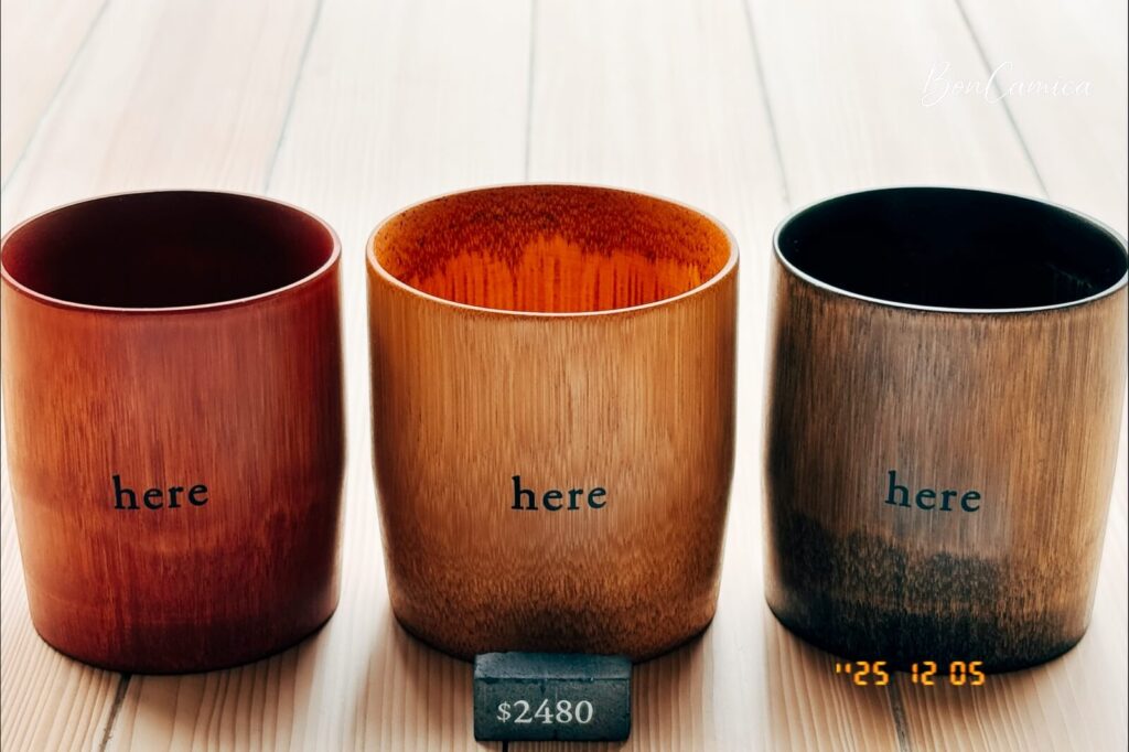 here Kyoto 台南店的竹杯販售商品