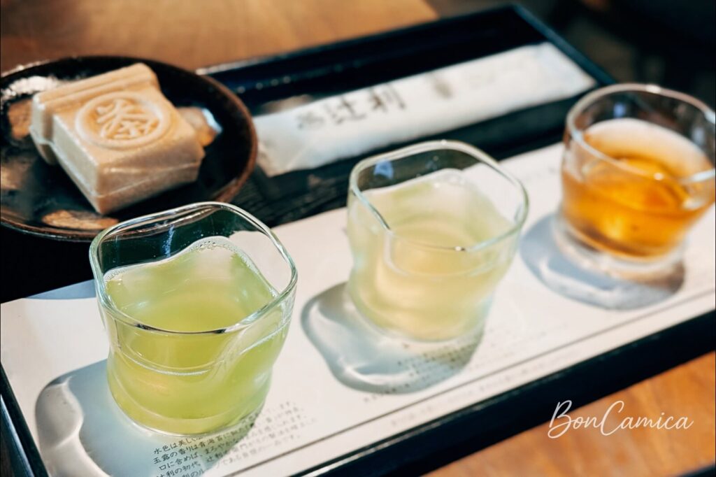 辻利本店三種層次茶飲