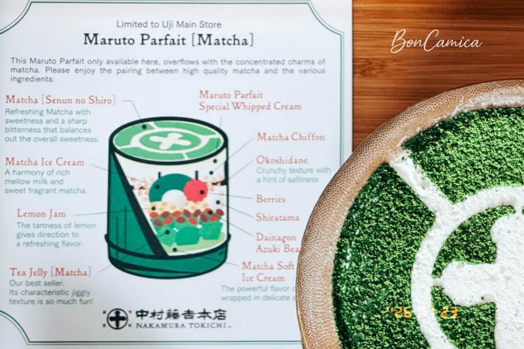 抹茶聖代內層食材介紹