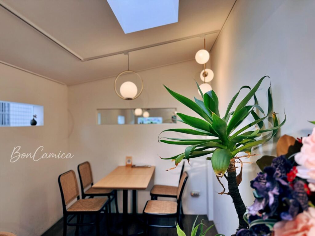 Qcoffee韓式風格的室內用餐區