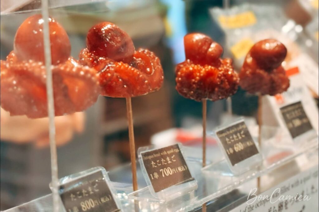 錦市場的大中小章魚